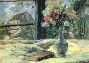 Blumenvase am Fenster